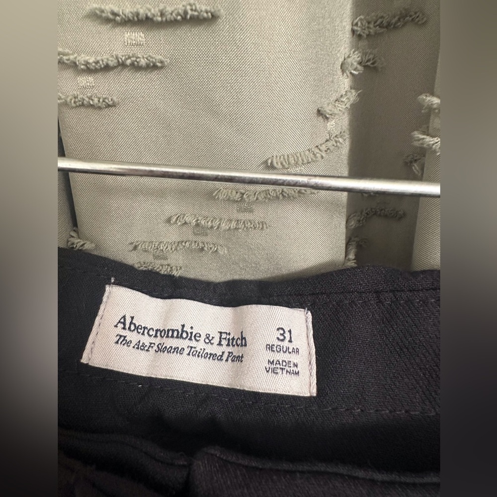 Abercrombie & Fitch black slacks pants trousers size 31 Regular - Picture 4 of 7